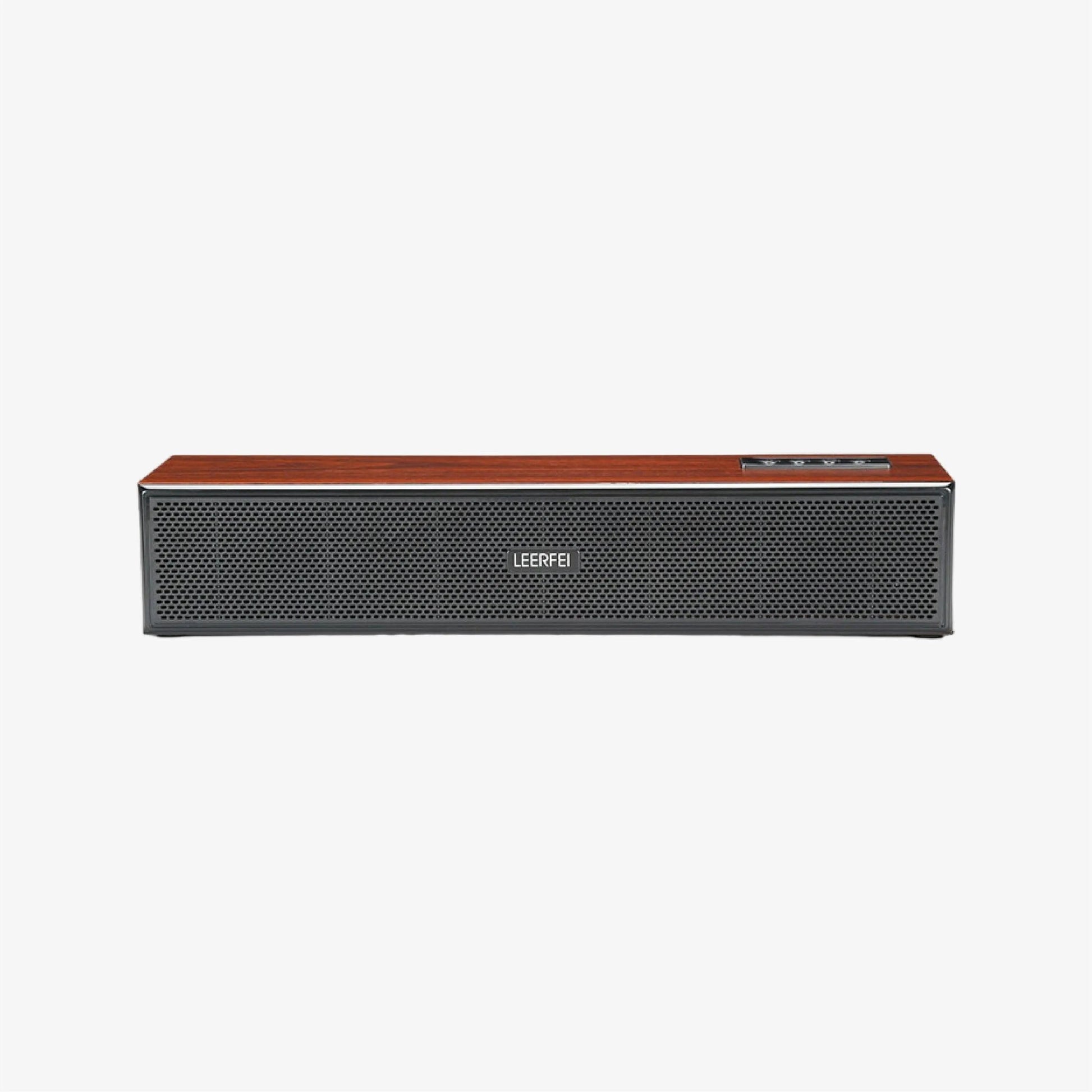 Leerfei E-350MC Wooden Bluetooth Soundbar - DCTB