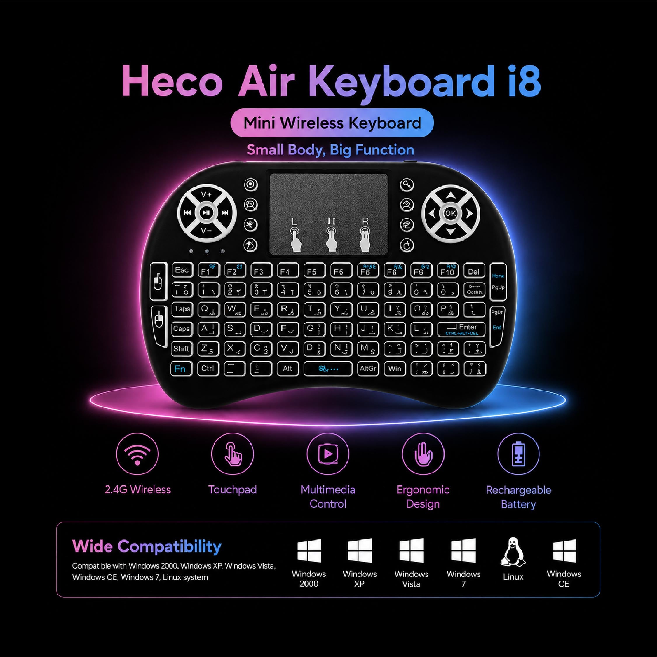 Air keyboard (Compatible with Tv Box)