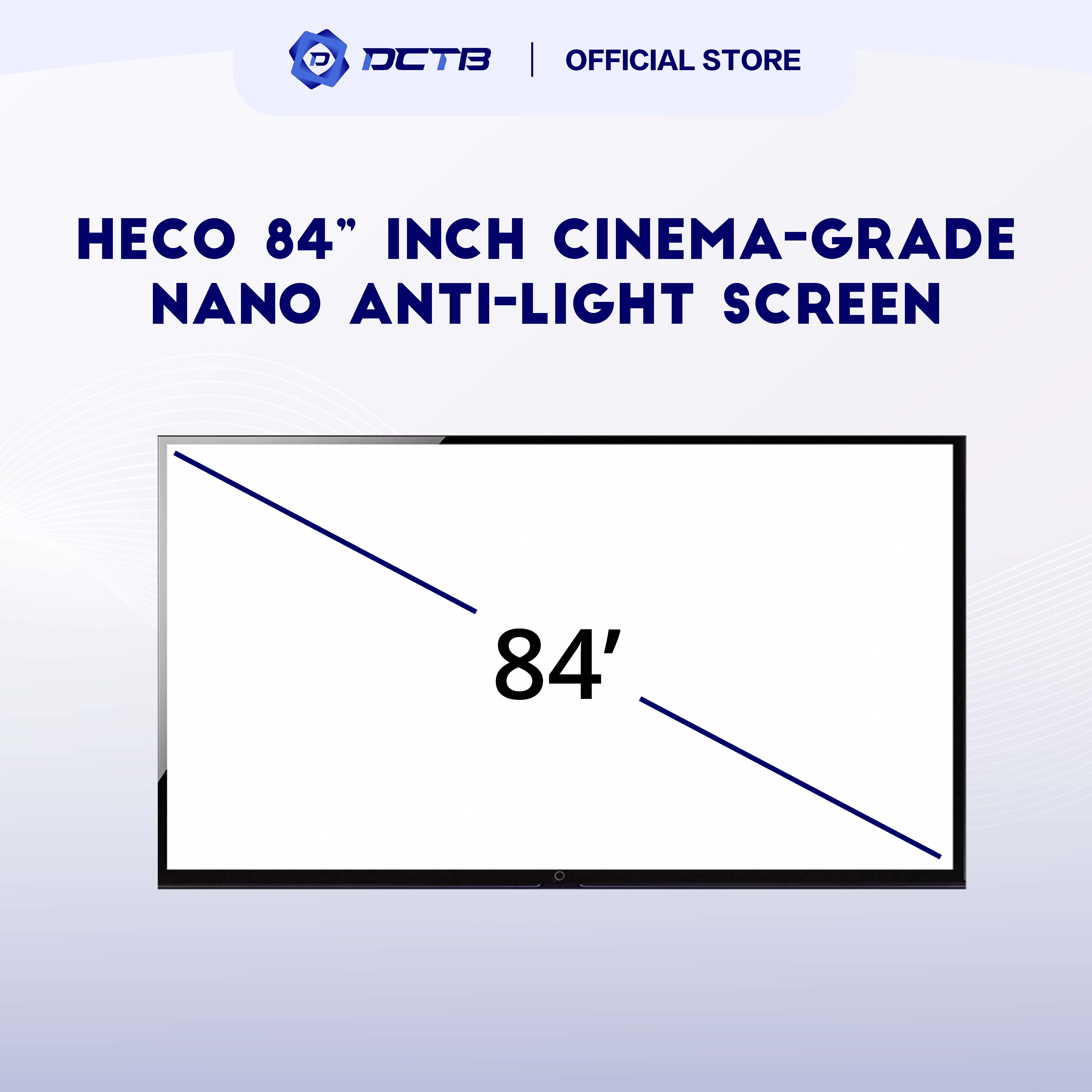 Heco 84” Inch Cinema-Grade Nano Anti-Light Screen