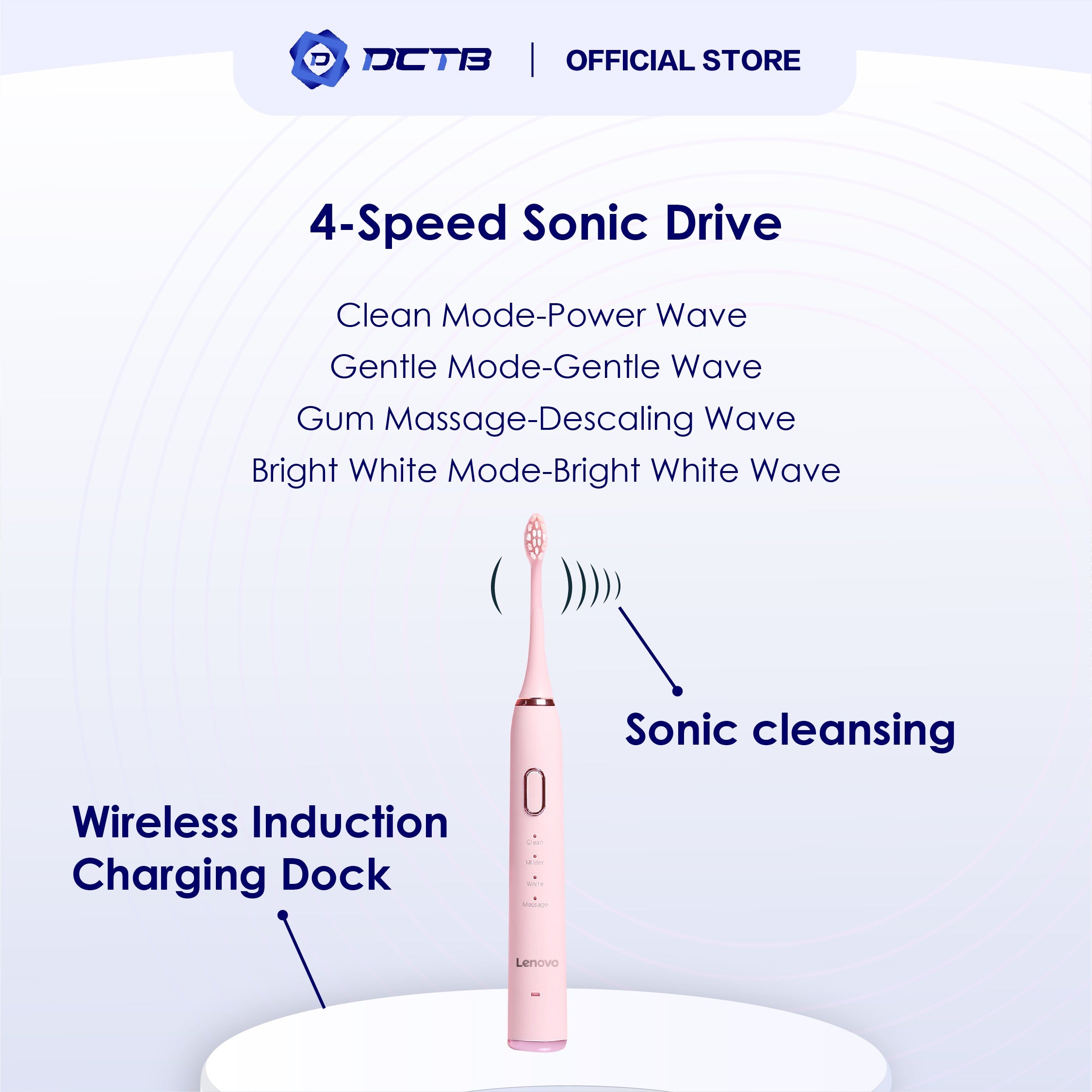 Lenovo Electric Sonic Cleaning Toothbrush - DCTB