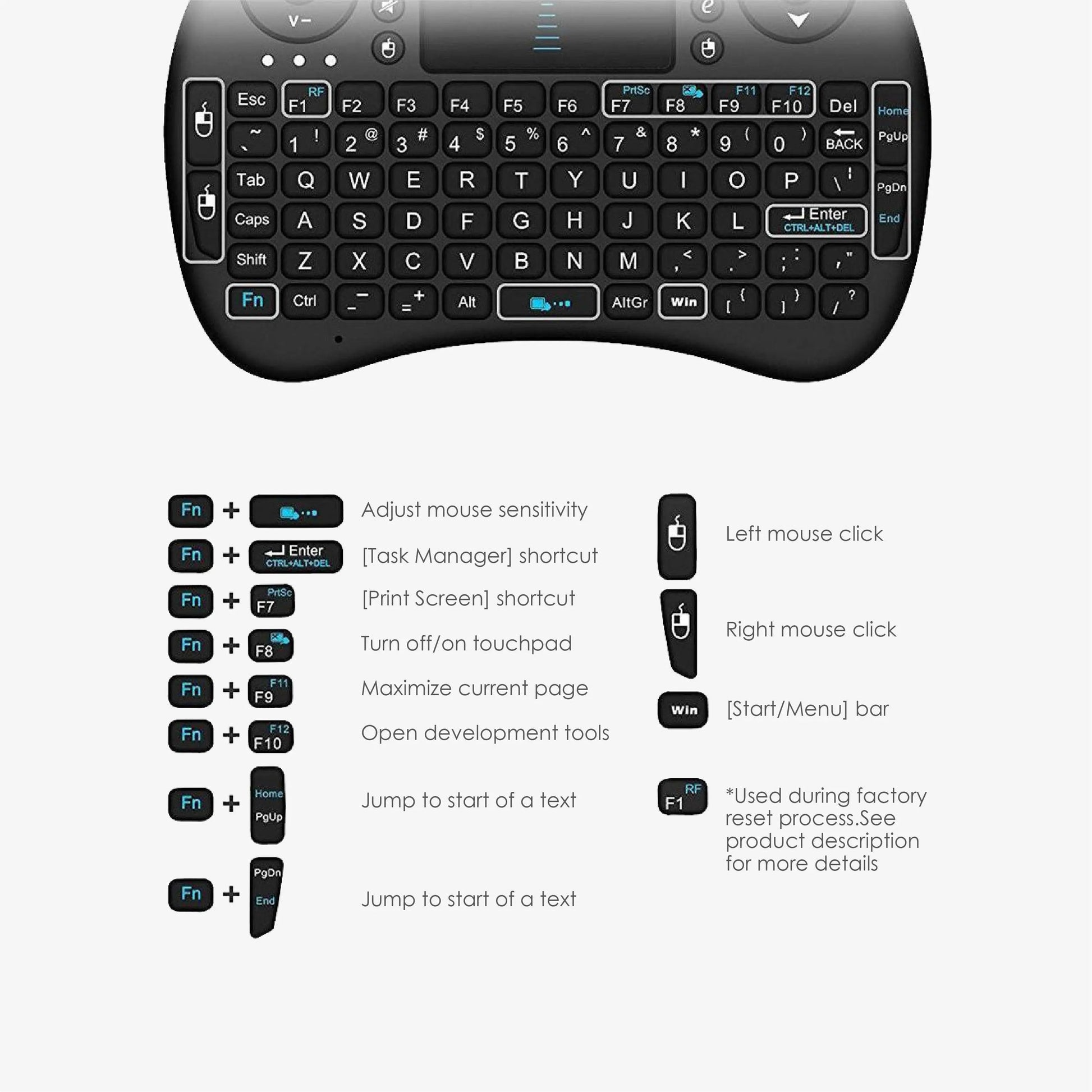 Air Keyboard i8 - DCTB