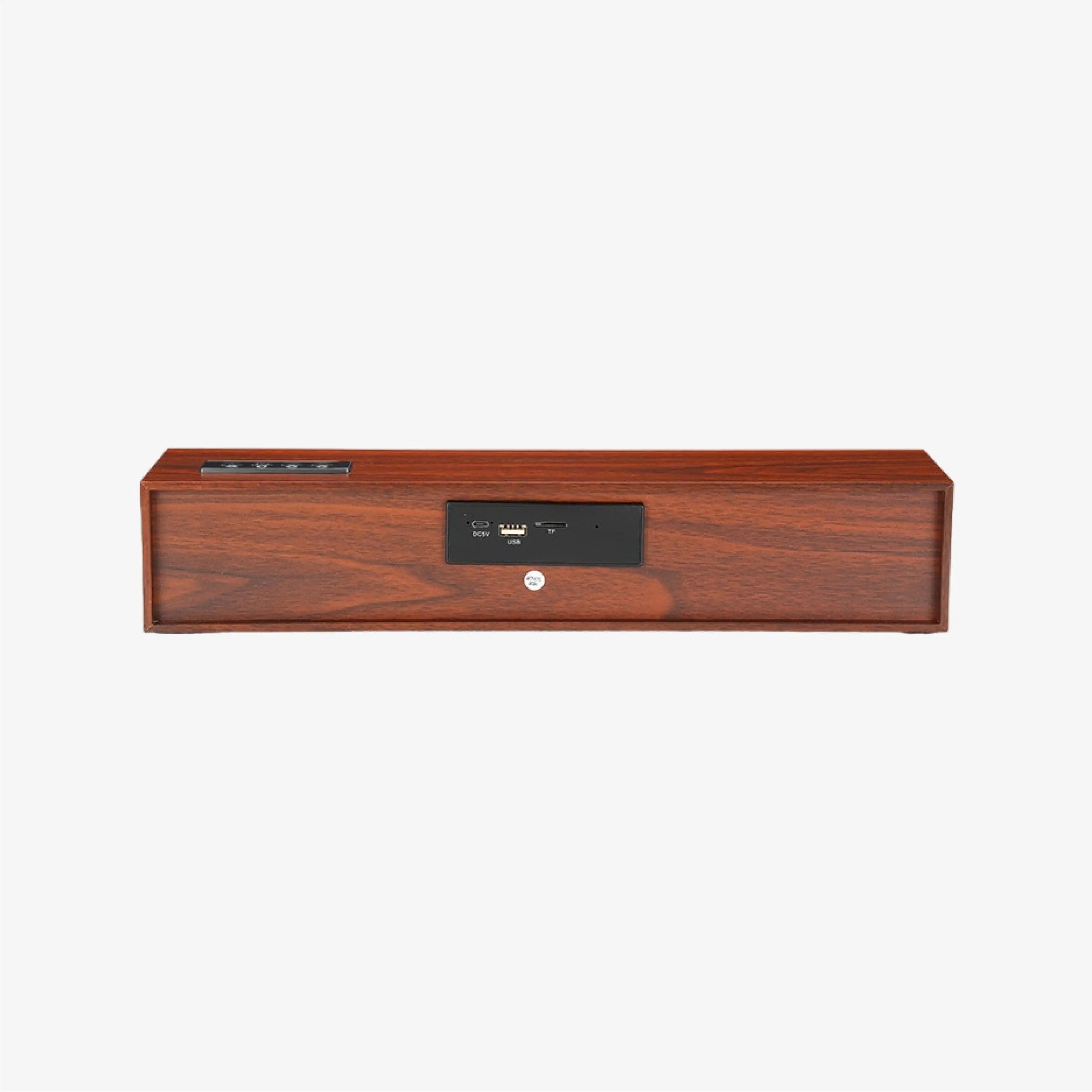 Leerfei E-350MC Wooden Bluetooth Soundbar - DCTB